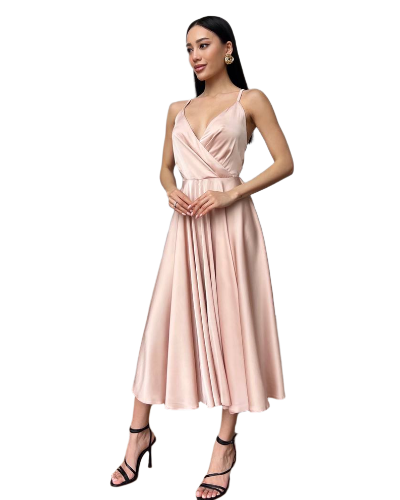 Esmeralda Women's Sleeveless Sun Dress in Armani Silk