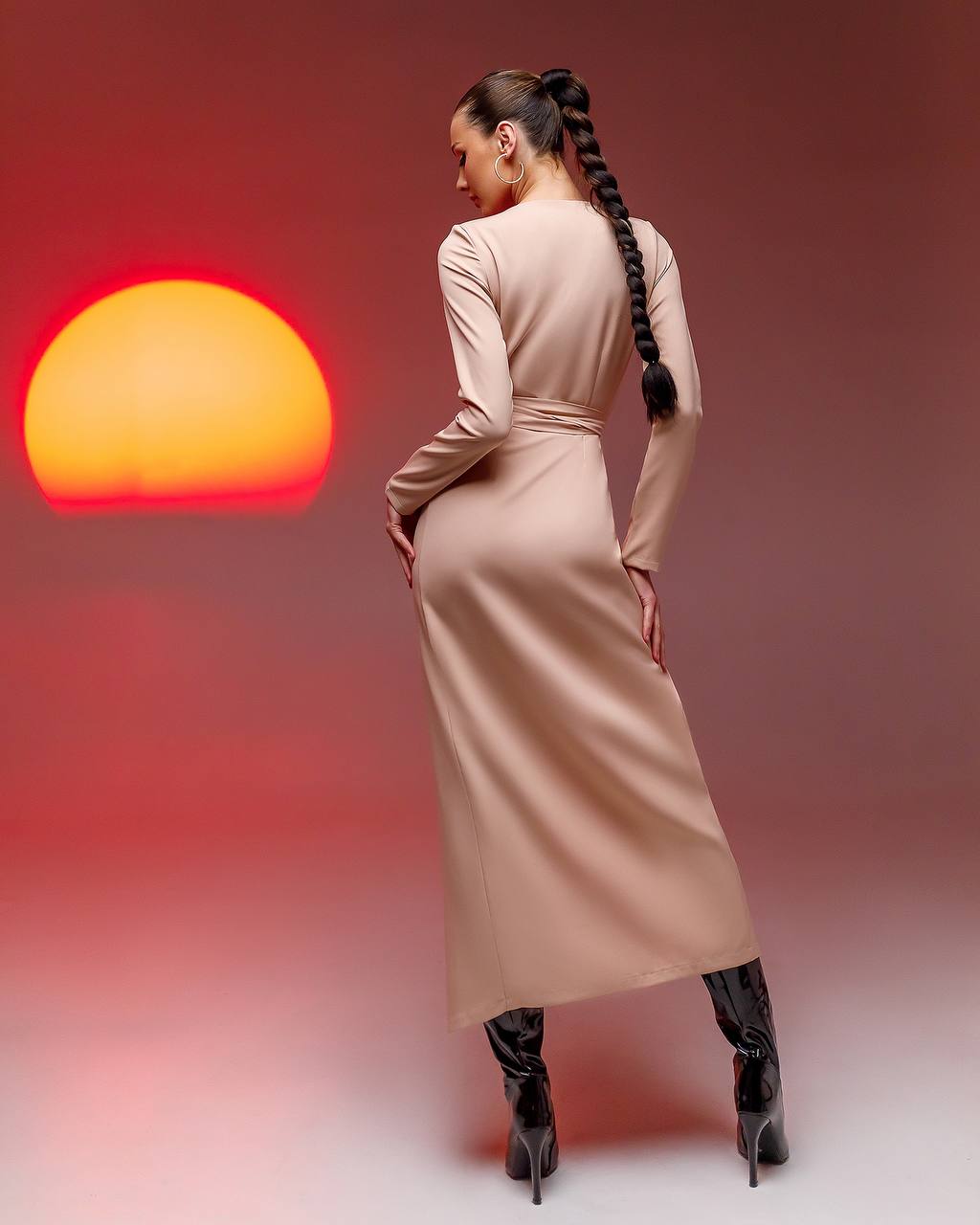 Elegant Wrap Midi Dress for Women in Multiple Colors