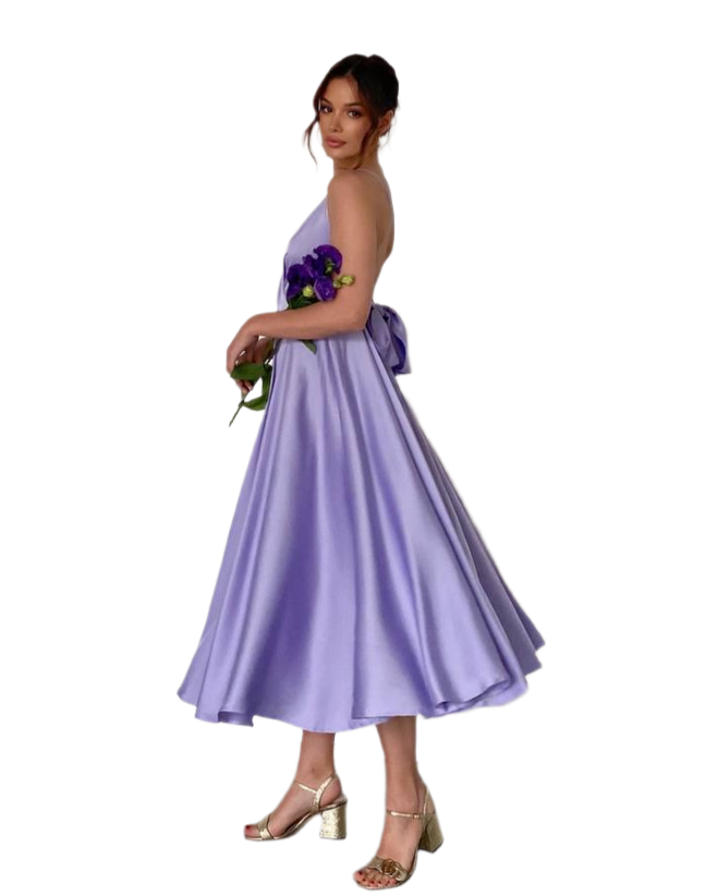 Esmeralda Elegant Sun Skirt Dress for Women in Lilac
