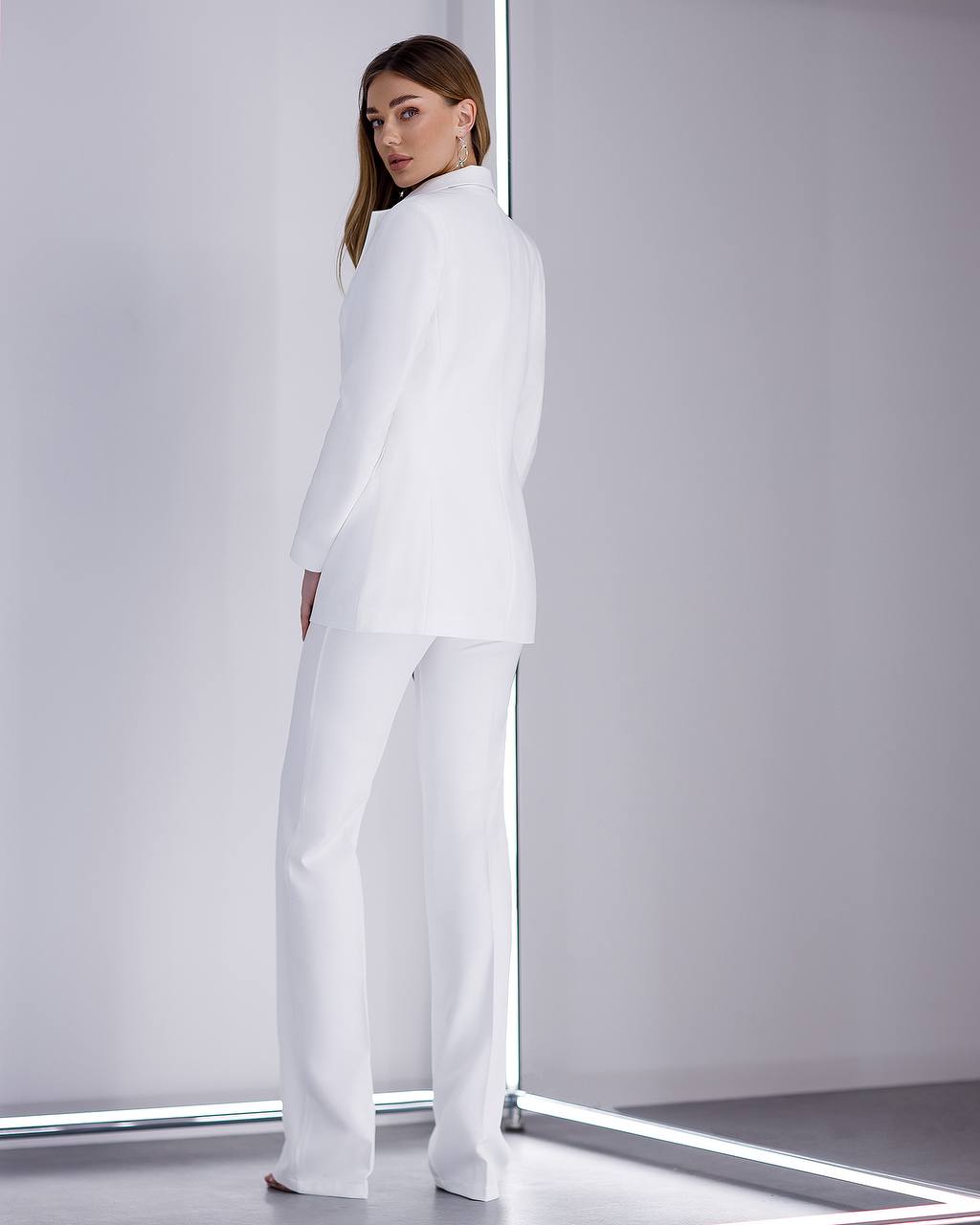 Womens Three-Piece Suit with Vest Diagonal Suit Crepe
