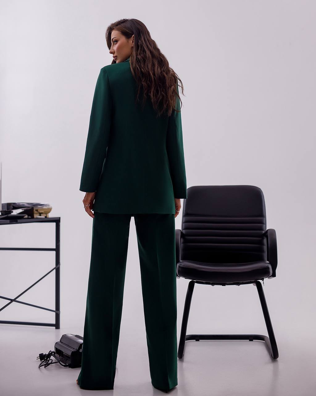 Womens Polished Tiar and Lux Fabric Suit in Green
