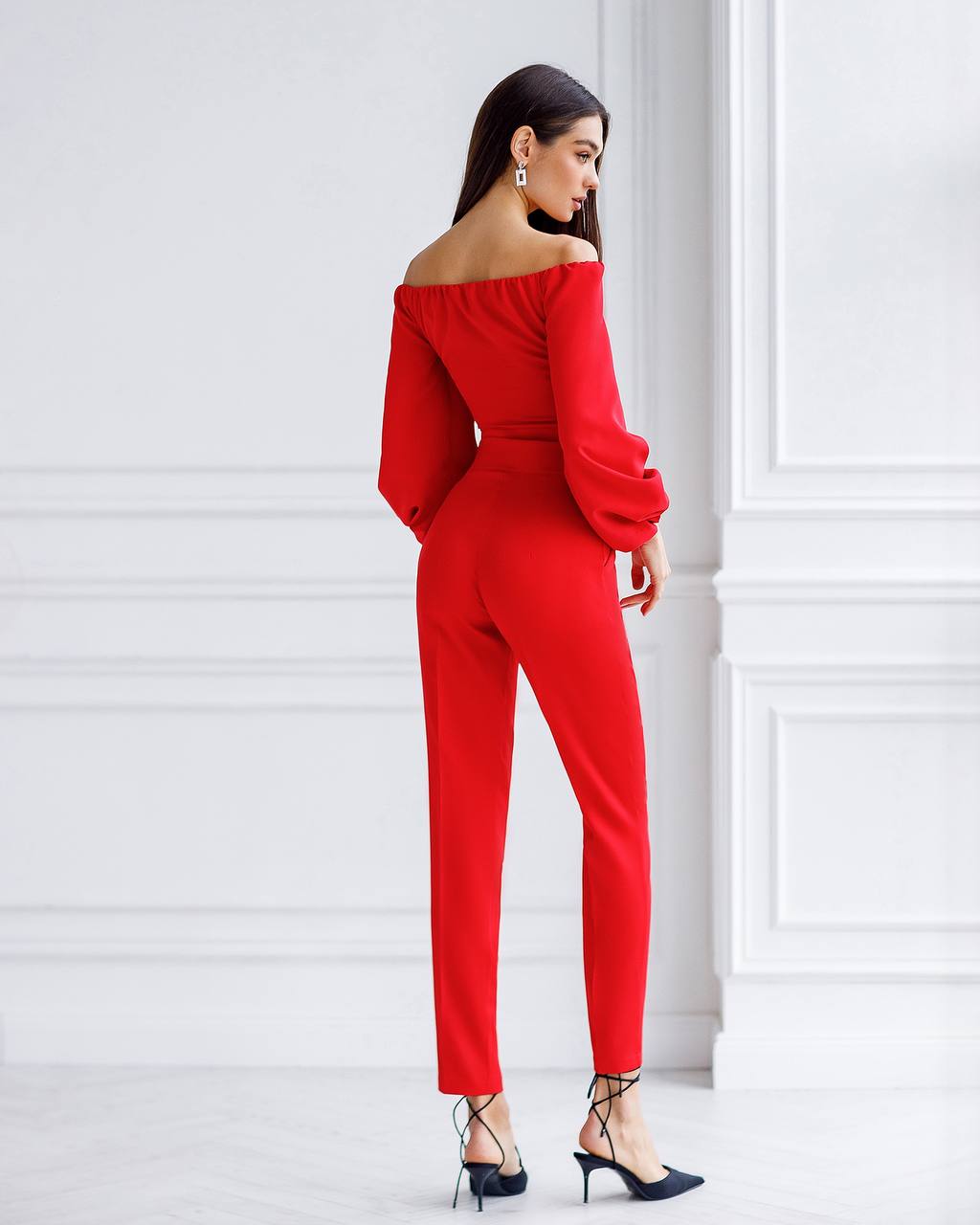 Stylish High Waisted Pants Casual Chic Trousers Banana Style Fashion Women
