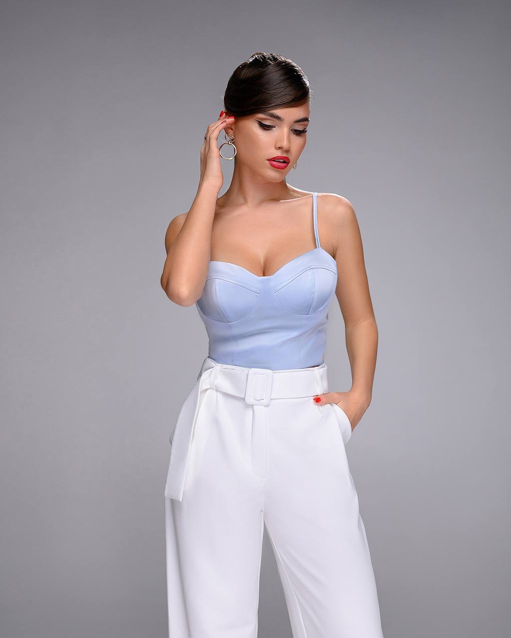 Elegant Satin Crop Top in Multiple Colors for Women