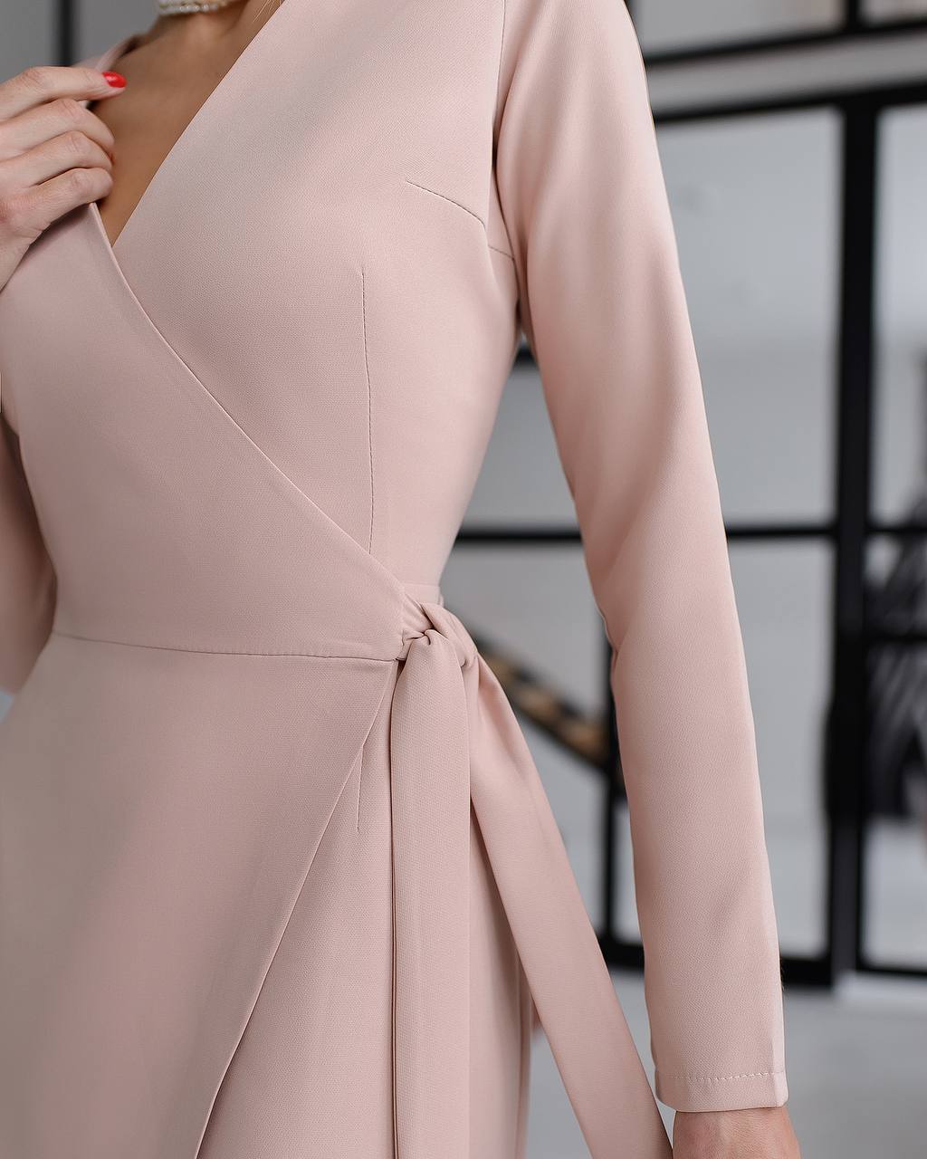 Elegant Wrap Midi Dress for Women in Multiple Colors