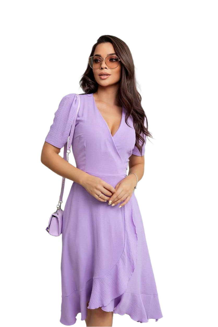 Stylish Purple Crepe Dress for All Occasions