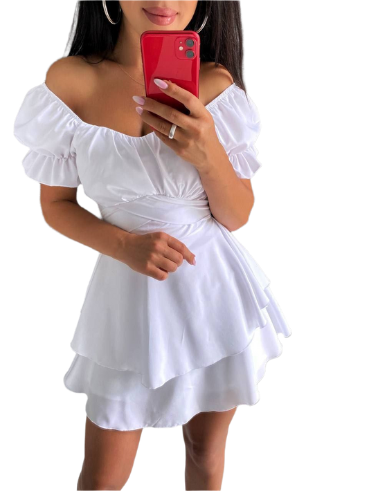 Michelle Jumpsuit Soft Fabric Women White Red Raspberry Light Blue Pink