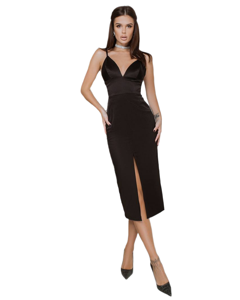 Kate Satin Dress for Women Elegant Cocktail Dress with Slit