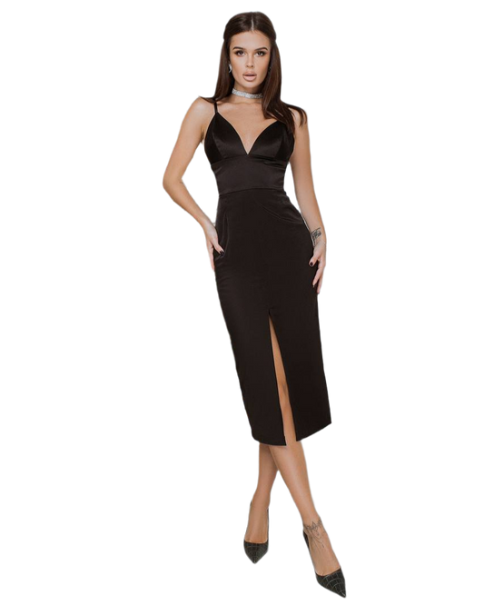 Kate Satin Dress for Women Elegant Cocktail Dress with Slit