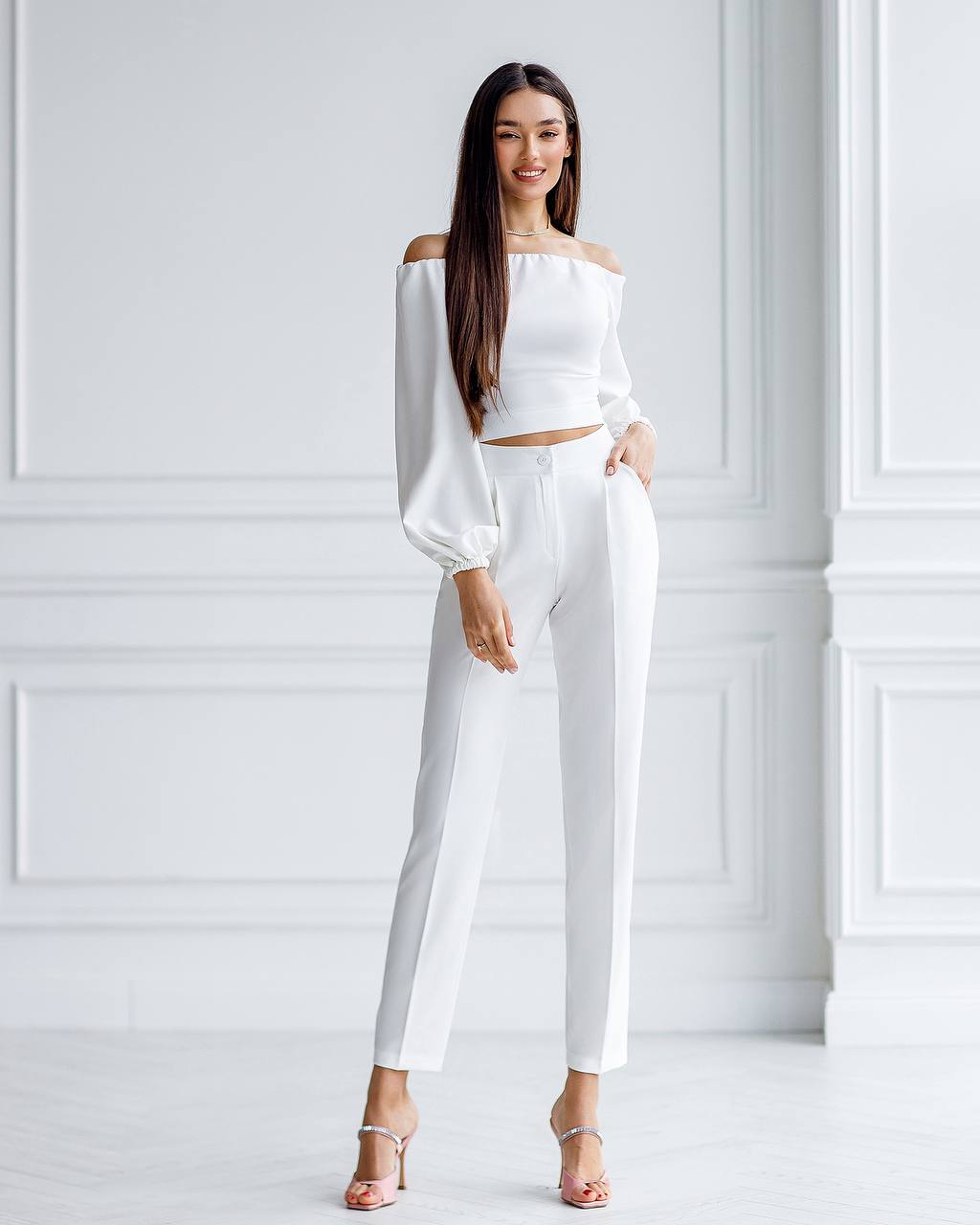 Trendy Banana Pants for Women Stylish Unisex Pants Crepe Fabric Work Casual Wear