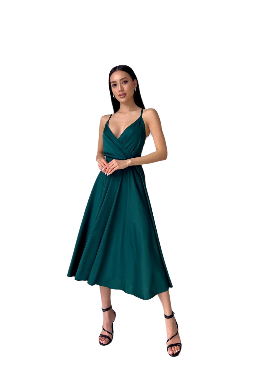 Esmeralda Women's Silk Sun Dress with Adjustable Straps