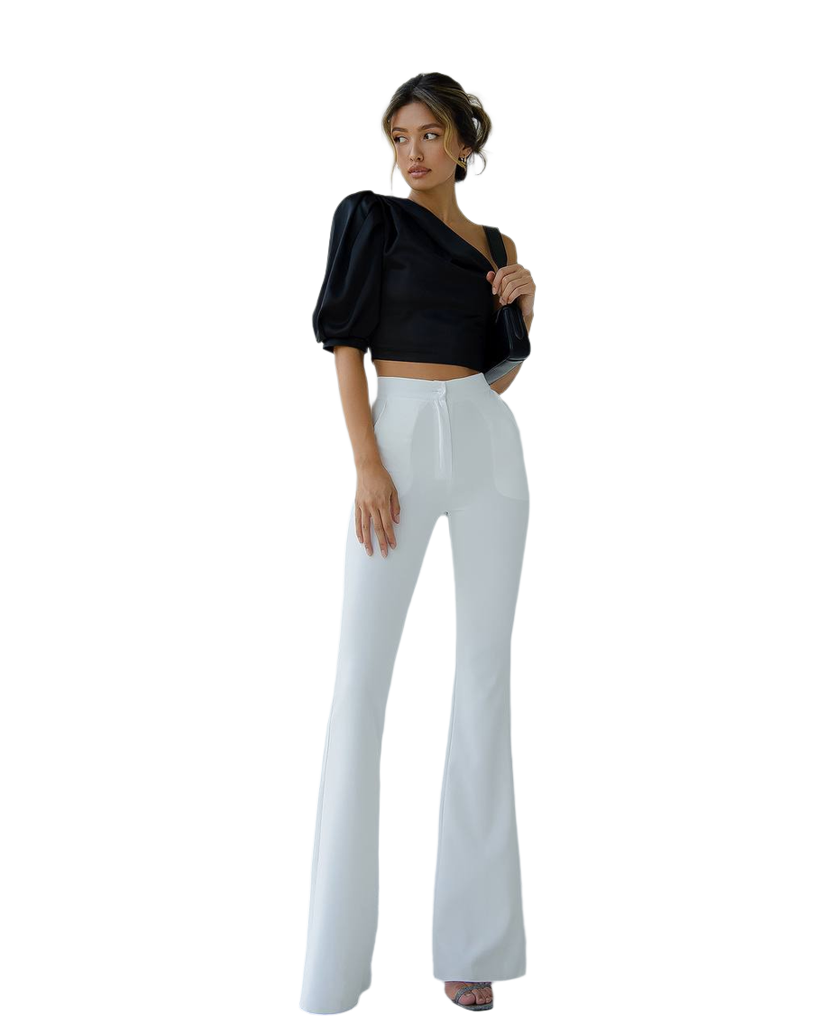 Premium Dense Mango Satin Asymmetric Top for Women