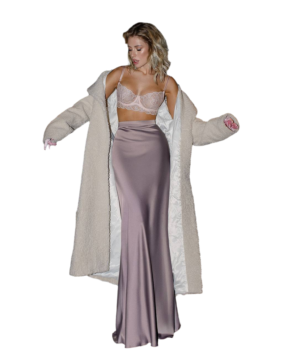 Premium Pandora Satin Long Skirt for Women