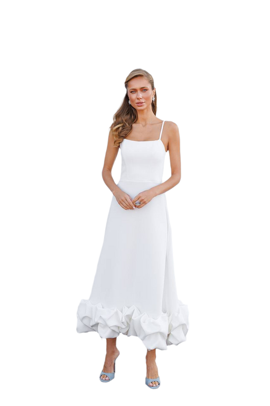 Premium Quality Diagonal Crepe Women Dress SWAN in Multiple Colors