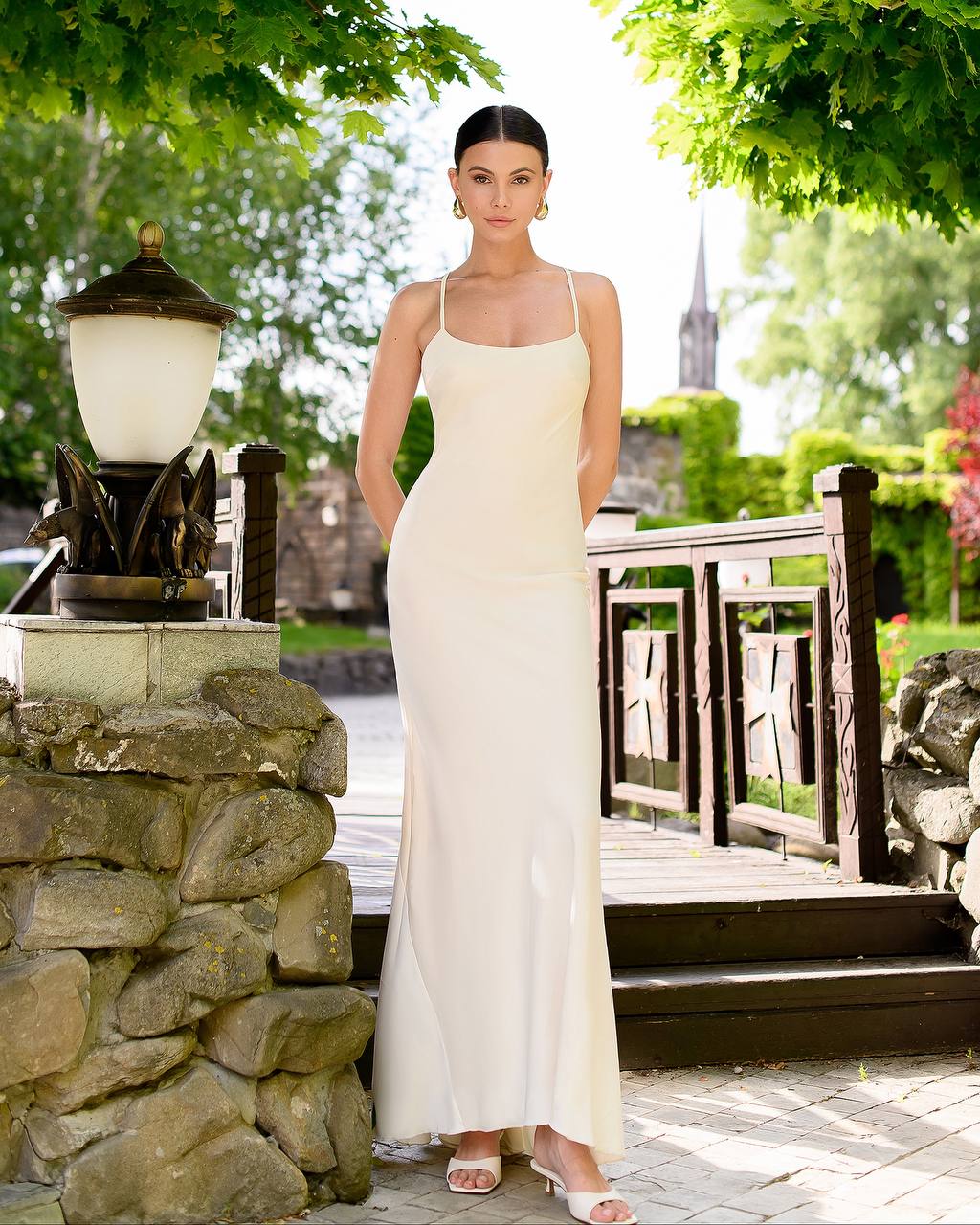 Elegant Satin Dress-Slip for Women in Multiple Colors