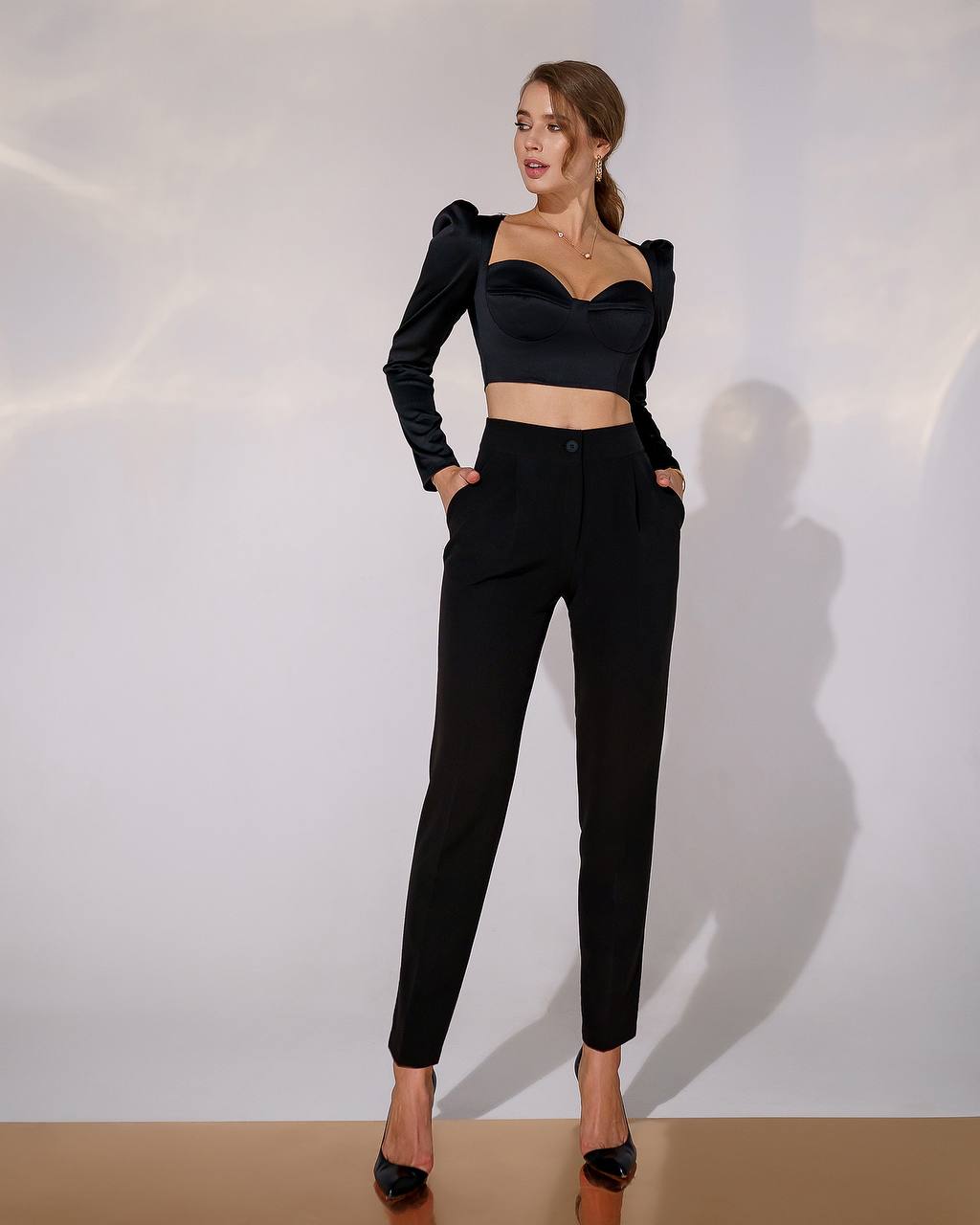 Dense Royal Mango Satin Blouse Top for Women in Multiple Colors