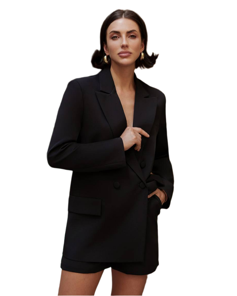 Womens Premium Suit Blazer with Lining and Shorts