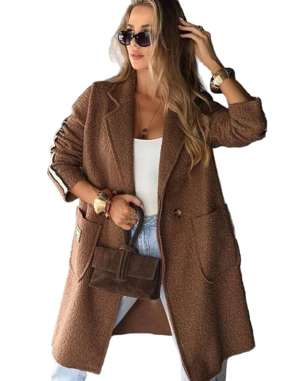 Women Brown Teddy Cardigan Oversized Soft Fleece Cardigan Fall Outerwear