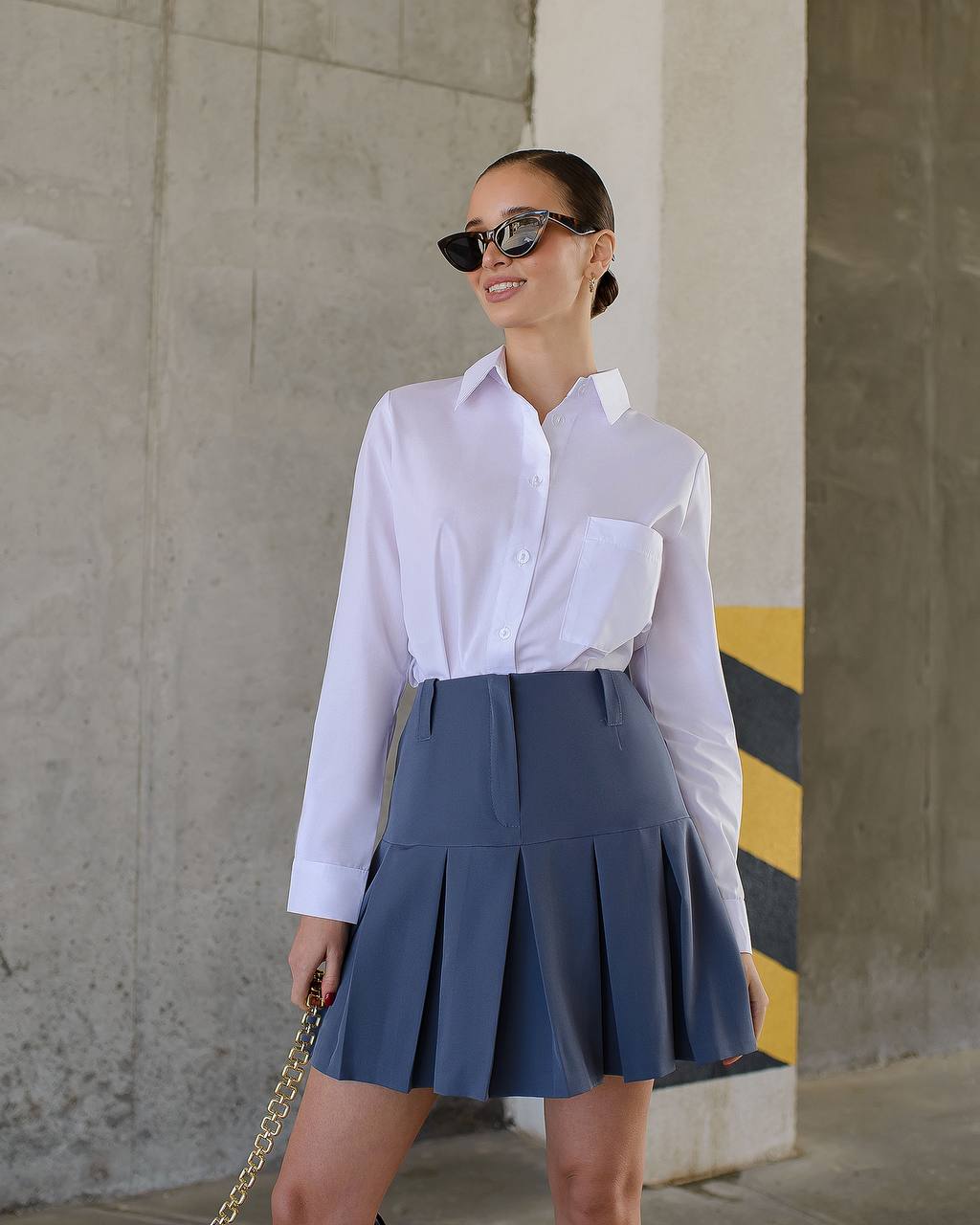 Stylish Women's Shirt in White Long Sleeve