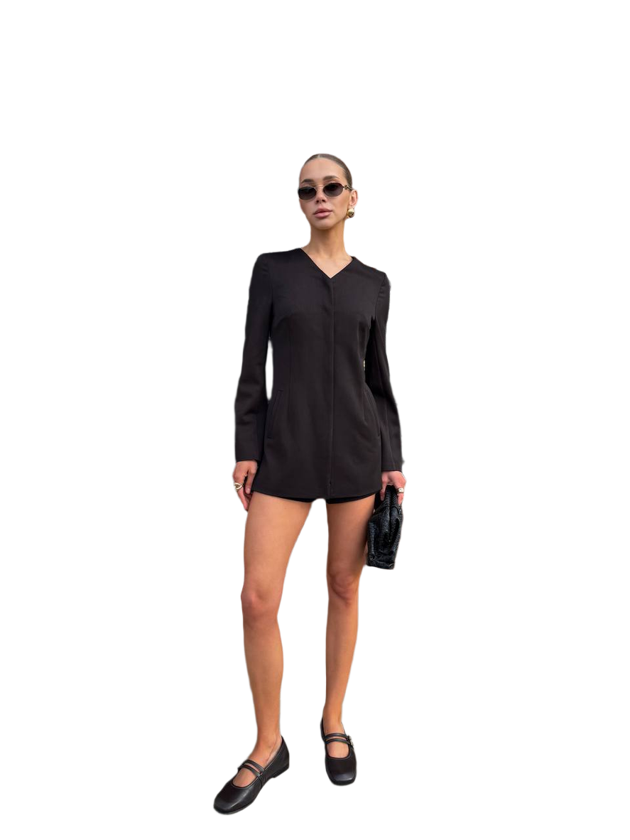 Elegant Women's Minimalistic Andriana Jumpsuit with Silk Lining