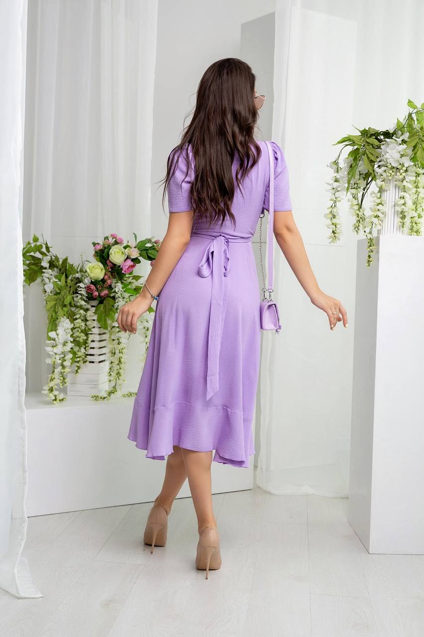 Stylish Purple Crepe Dress for All Occasions