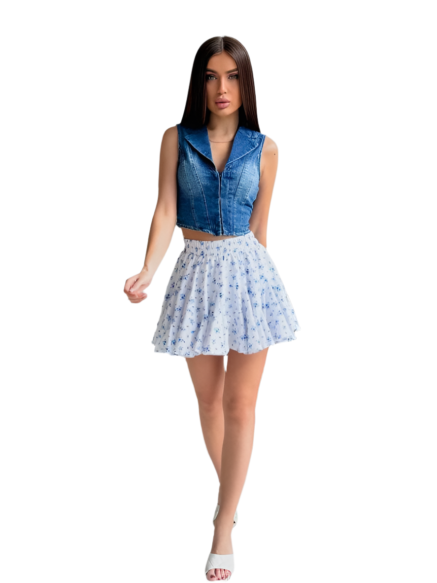 Trendy Women's Skirt-Shorts Spring Summer 2025 Lightweight Soft Print