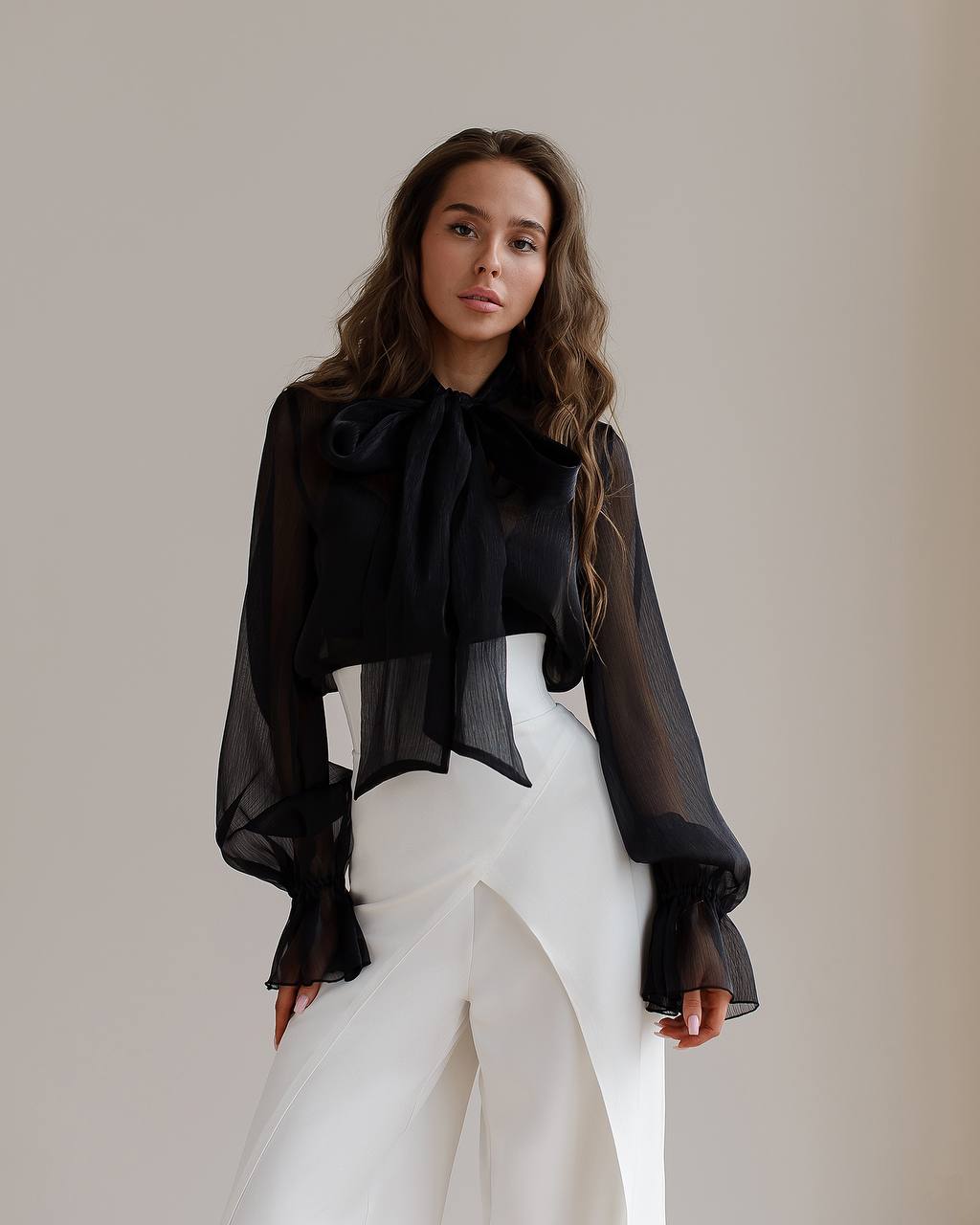 Premium Crepe Diagonal Suiting Pants with Corset Waistband for Women