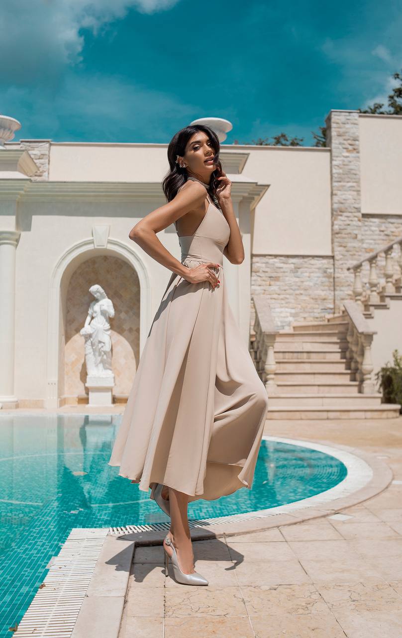 Sany Elegant Maxi Dress Premium Las Vegas Knitwear Multiple Colors