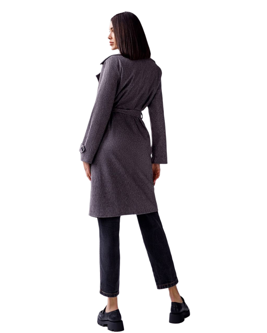 Stylish Wool Coat with Belt Soft Warm Jacket for Any Occasion