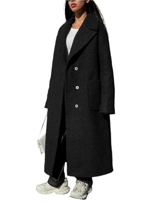 Womens Winter Boucle Coat Nice 02 with Silicone Filling and Belt