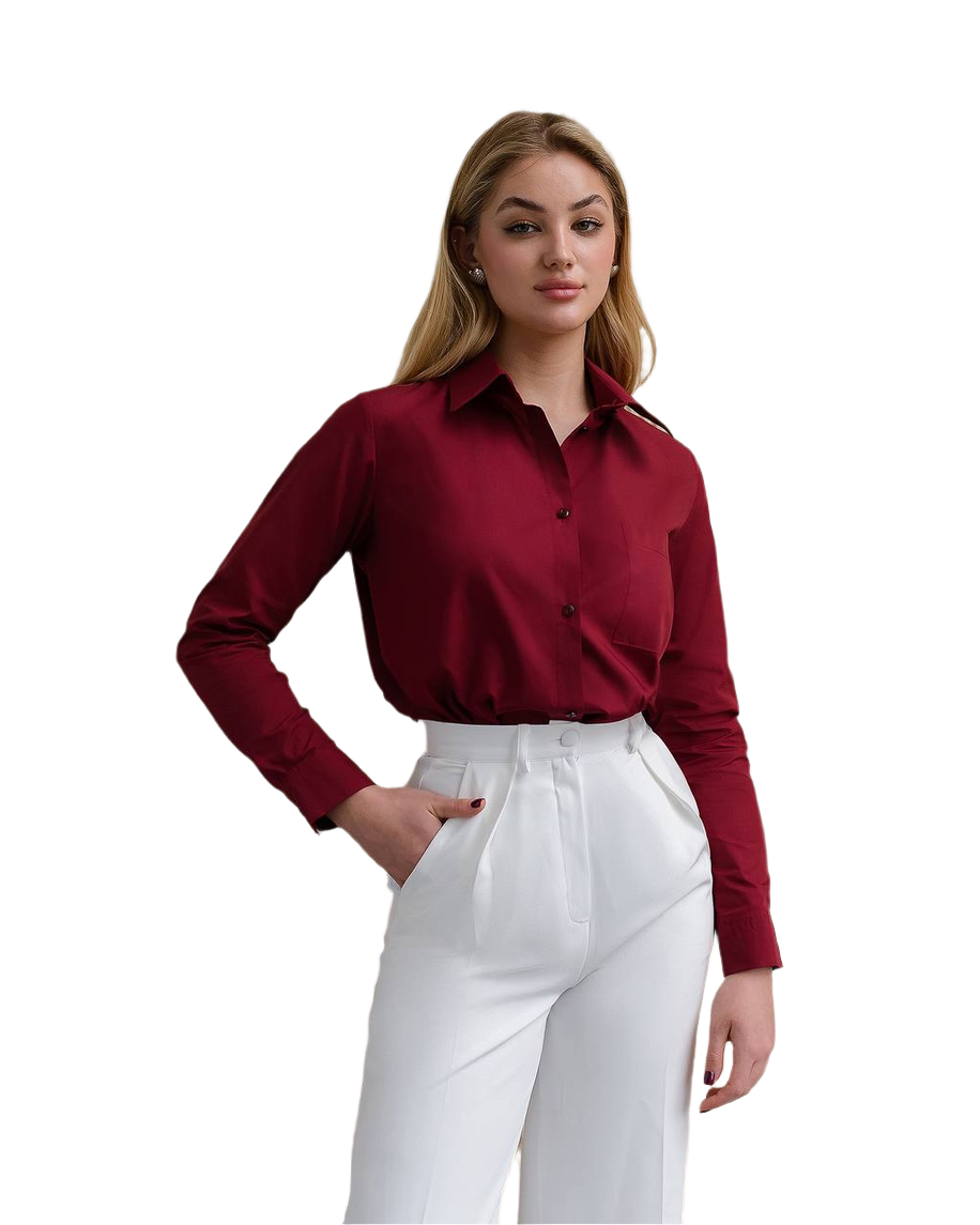 Stylish Women's Long Sleeve Shirt in Multiple Colors