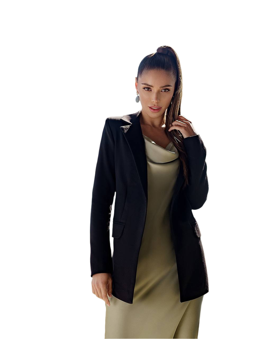 Elegant Black Blazer for Stylish Women Perfect for Formal Occasions and Casual Outfits