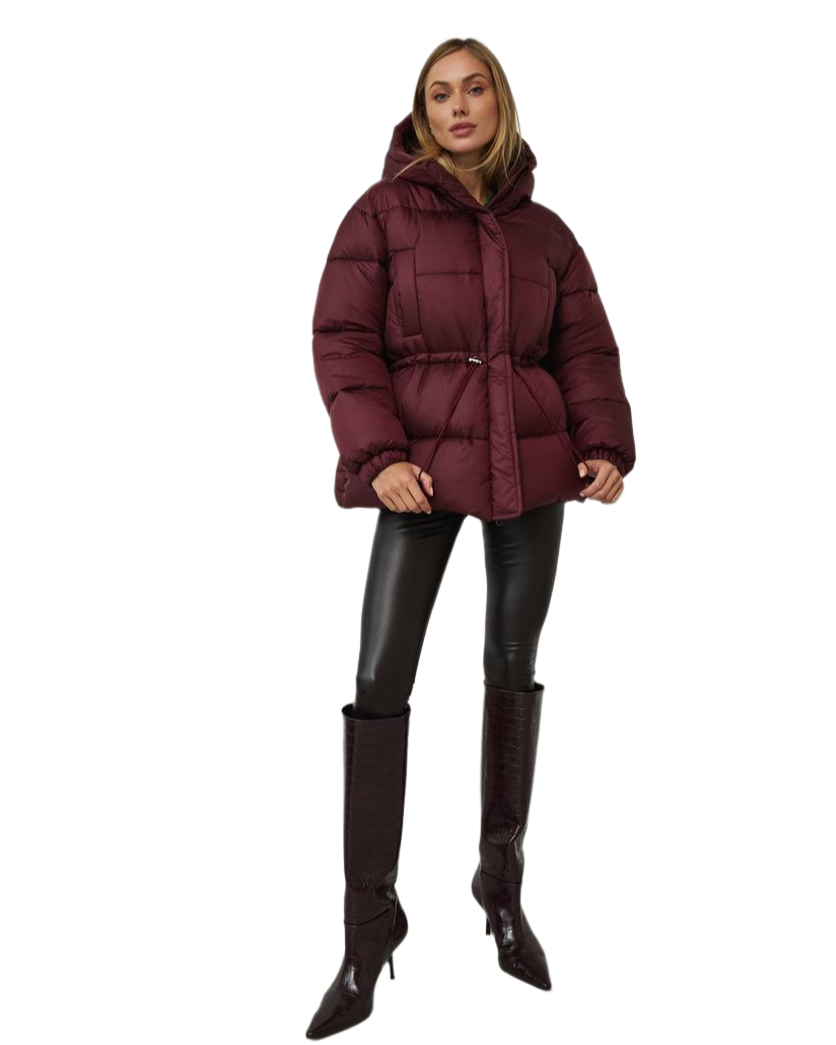 Warm Winter Down Jacket Gloria for Women in Windproof Raincoat Fabric