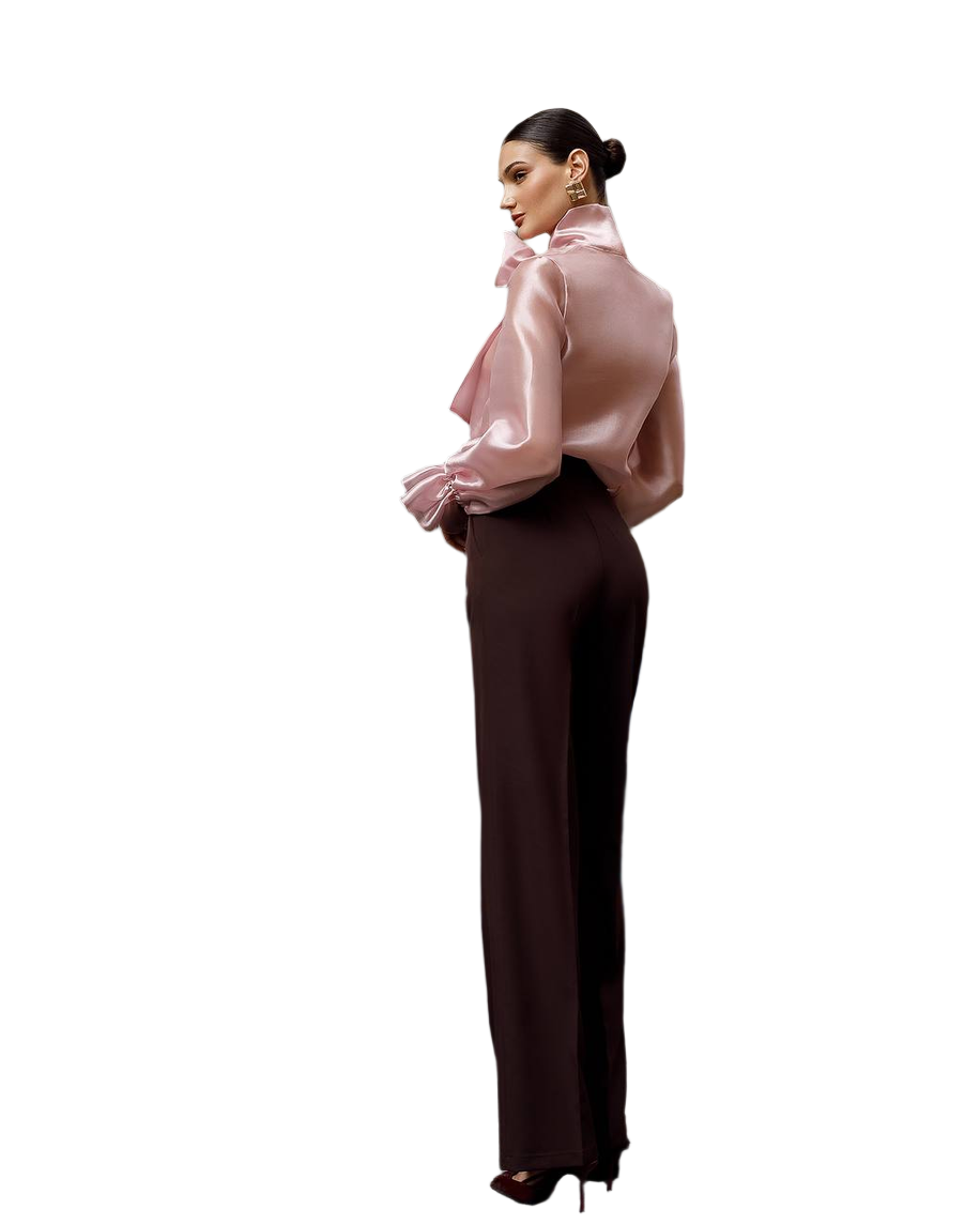 Premium Diagonal Costume Crepe Trousers for Women