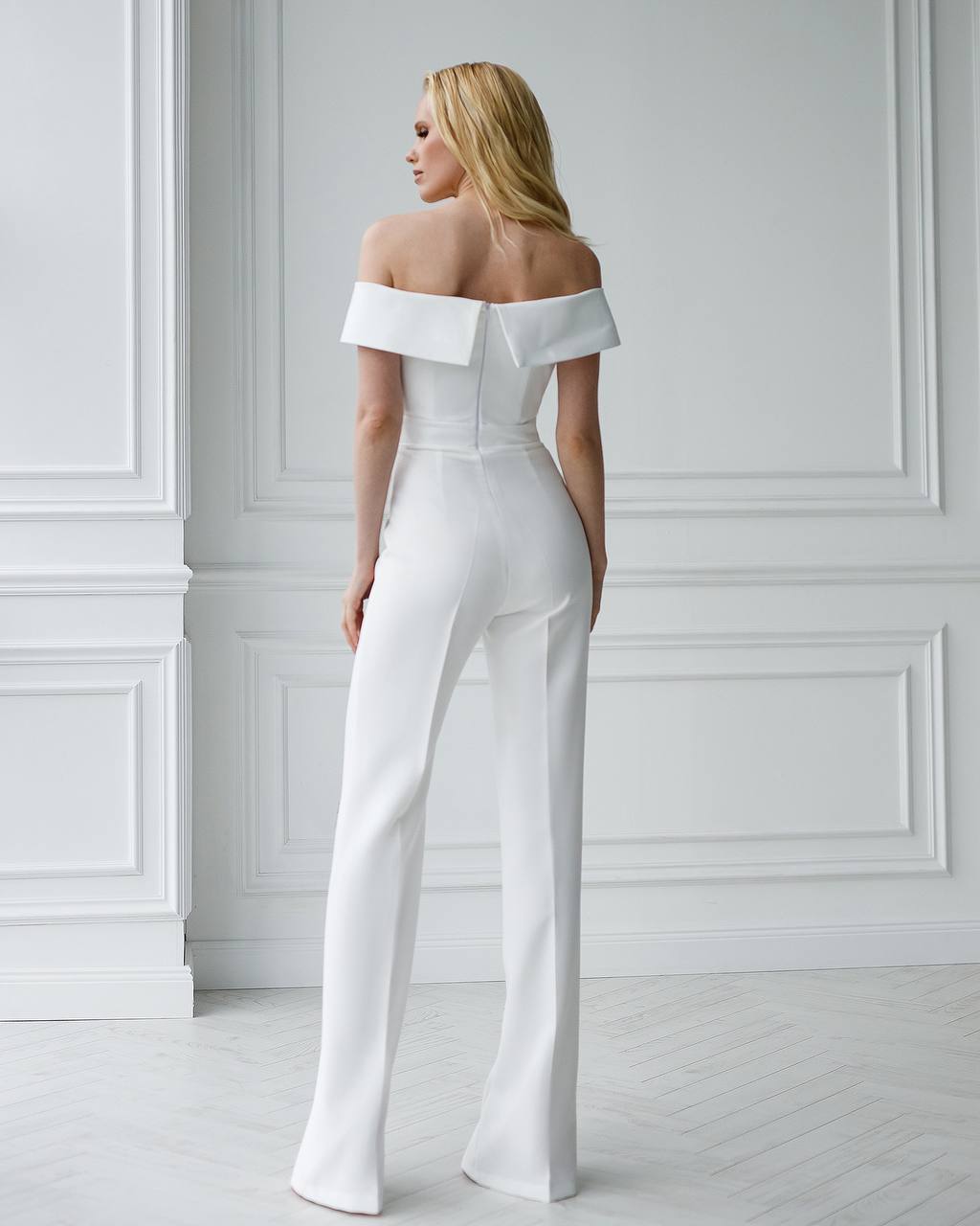 Elegant White Off Shoulder Jumpsuit for Women