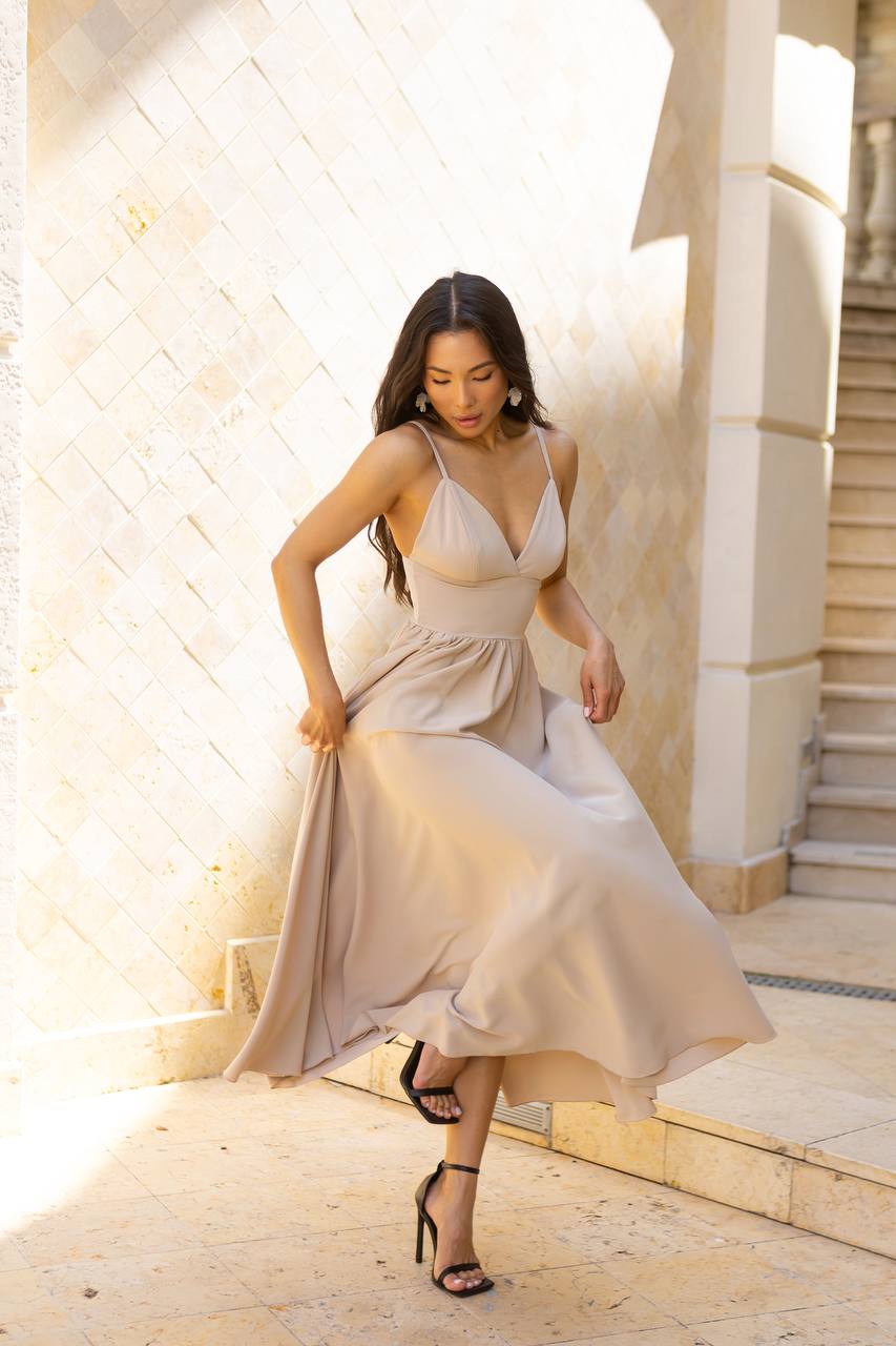 Sany Elegant Maxi Dress Premium Las Vegas Knitwear Multiple Colors