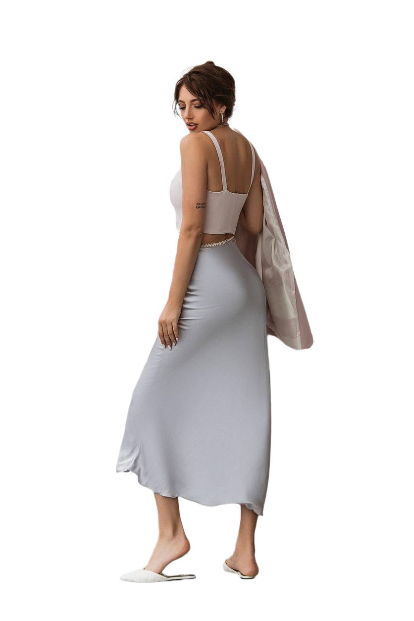 Womens Corset Top in Dense Bandage Knit with Boning