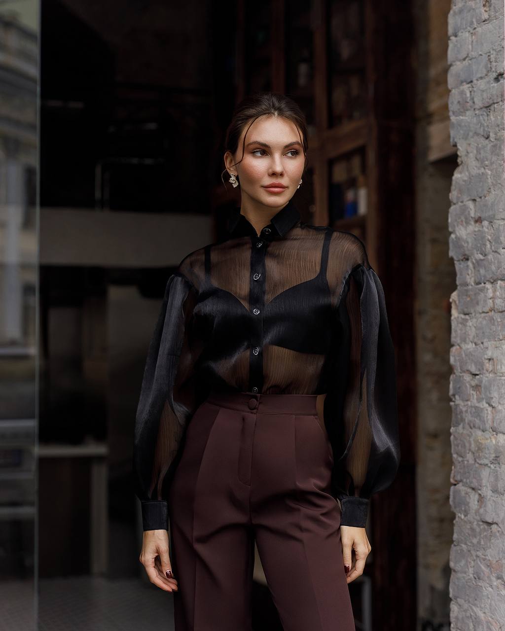 Premium Diagonal Costume Crepe Trousers for Women
