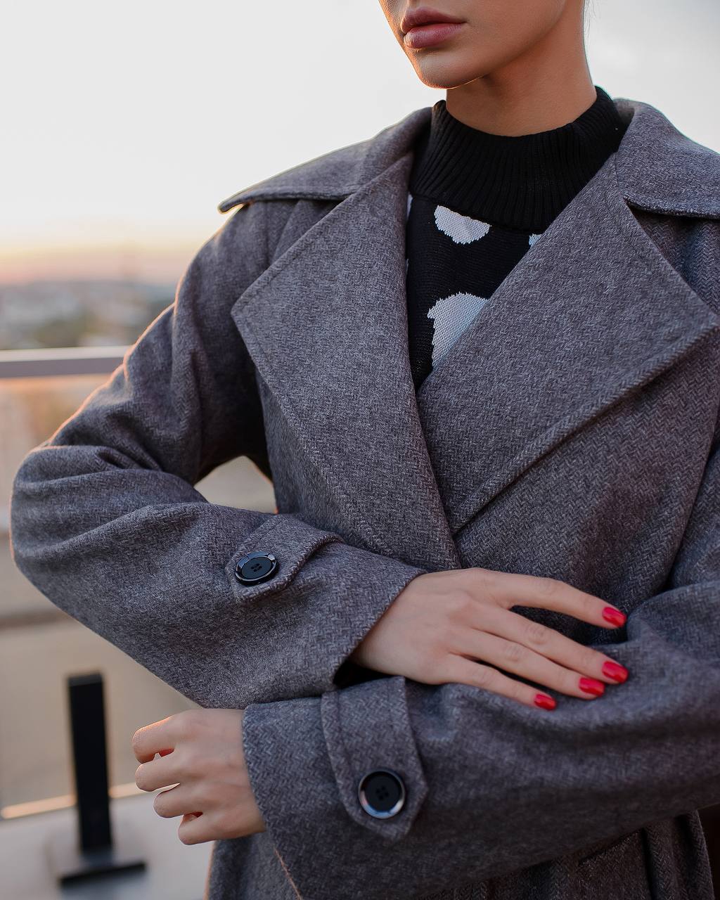 Stylish Wool Coat with Belt Soft Warm Jacket for Any Occasion