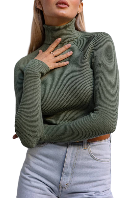 Seamless Womens Turtleneck Sweater Rafaelo with Excellent Stretch