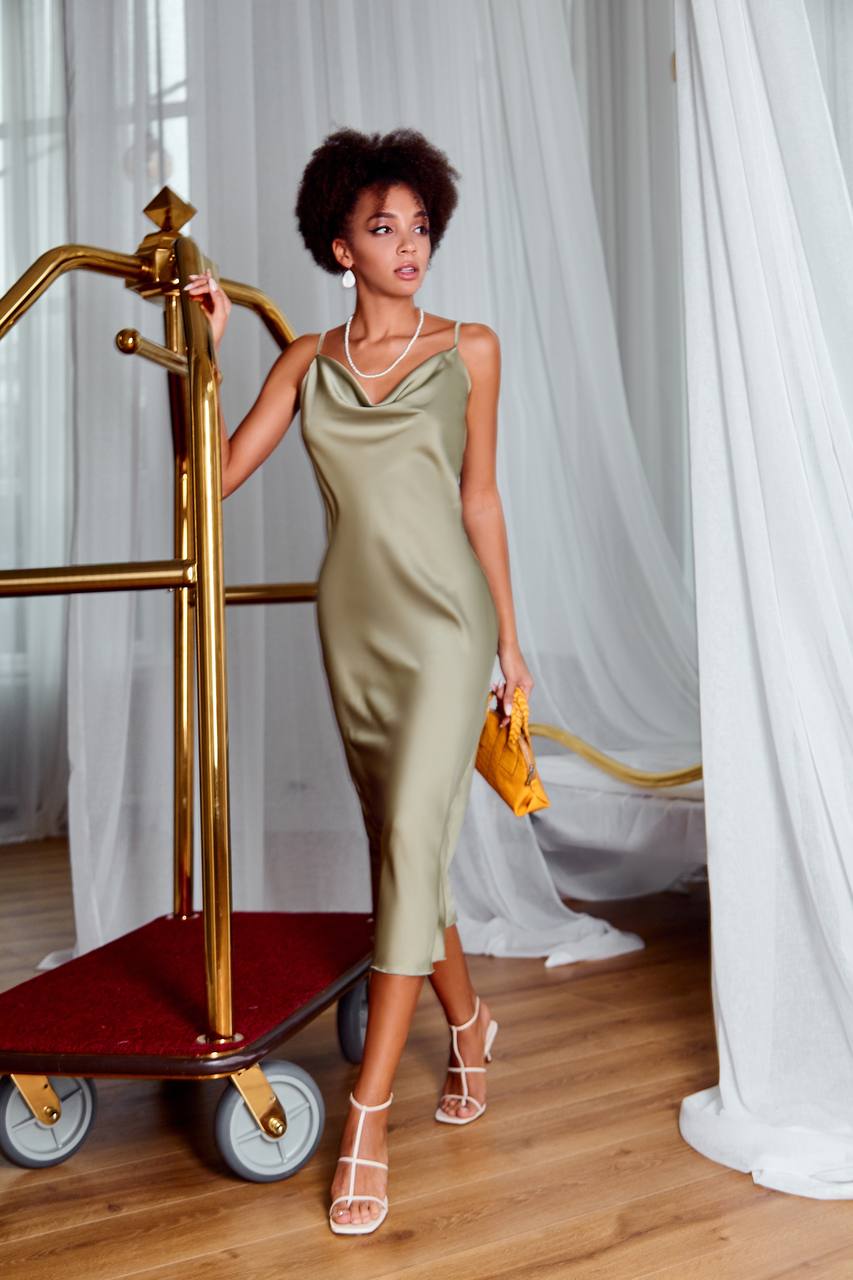 Elegant Slip Dress for Any Occasion Stylish Cowl Neck Fashion