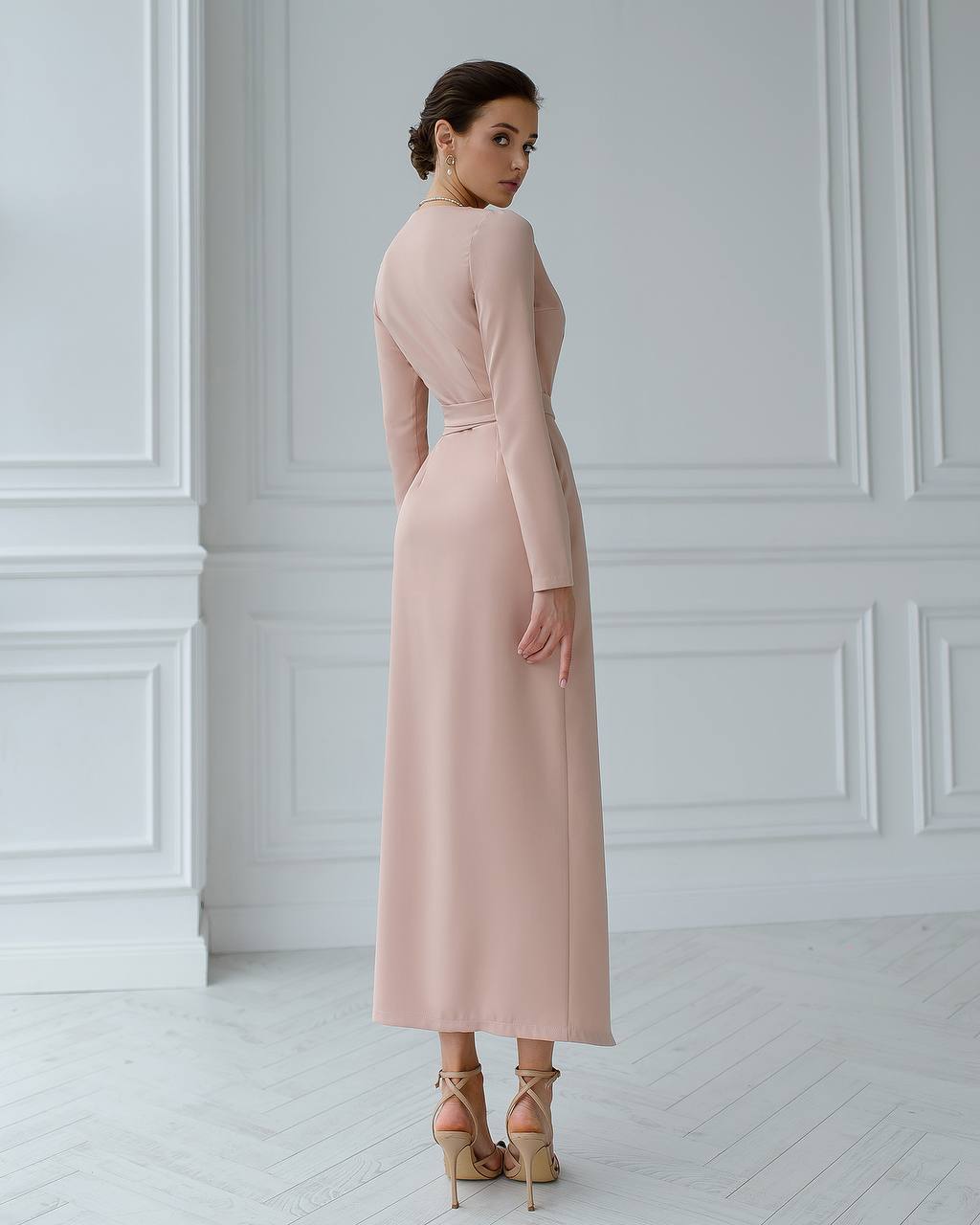 Elegant Wrap Midi Dress for Women in Multiple Colors