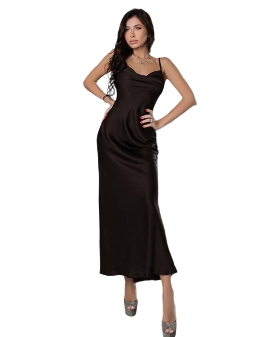 Women Black Midi Combination Dress Armani Silk