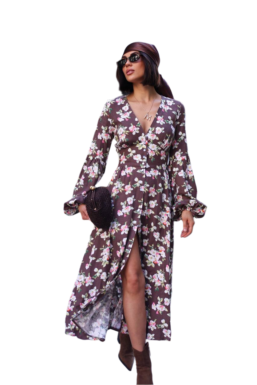 Luxury Muslin Violeta Dress for Women