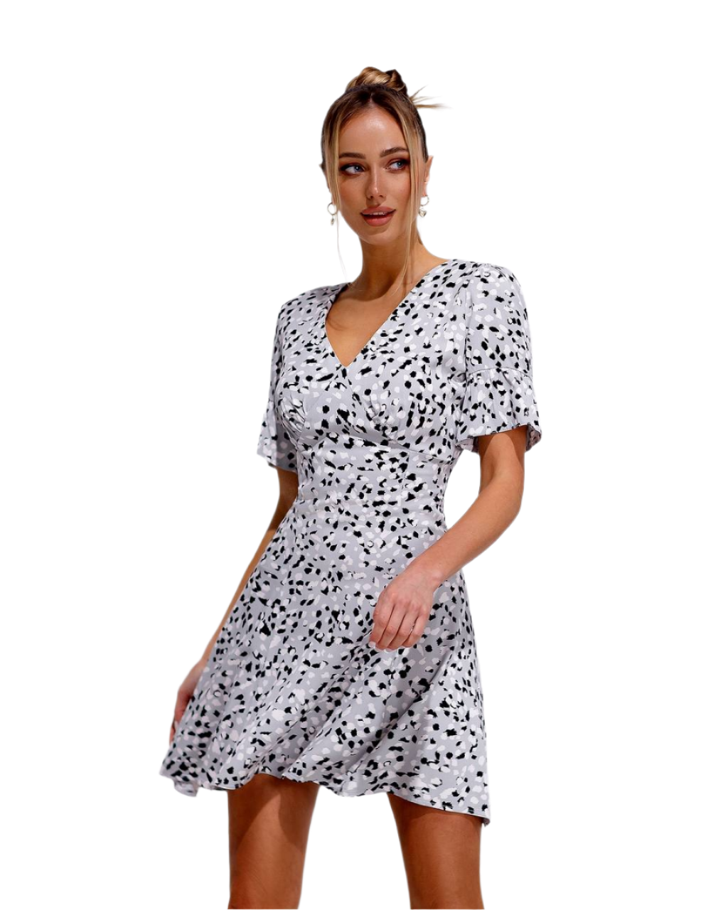 Stylish Floral Chiffon Dress for Women, Perfect for Any Occasion, Lightweight and Comfortable