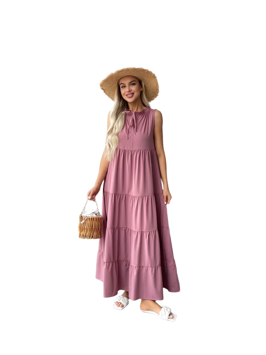 Sleeveless Loose Fit Soft Fabric Maxi Dress