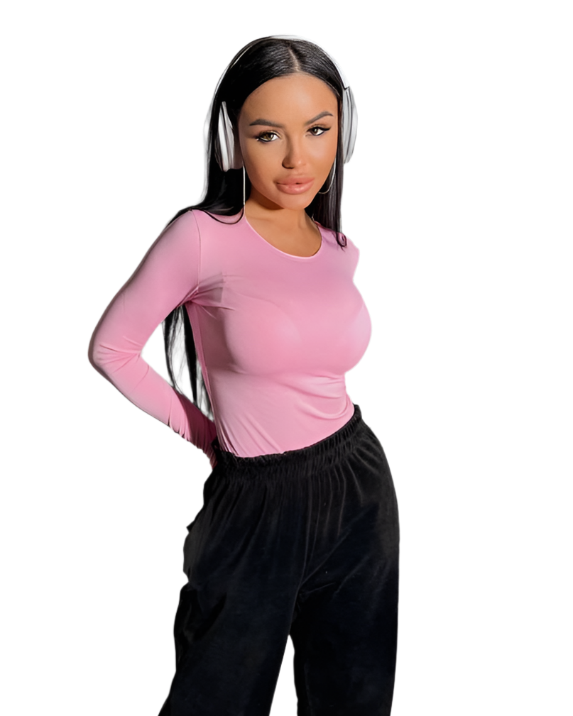 Stylish Basic Longsleeve Top with Thumb Holes in Multiple Colors