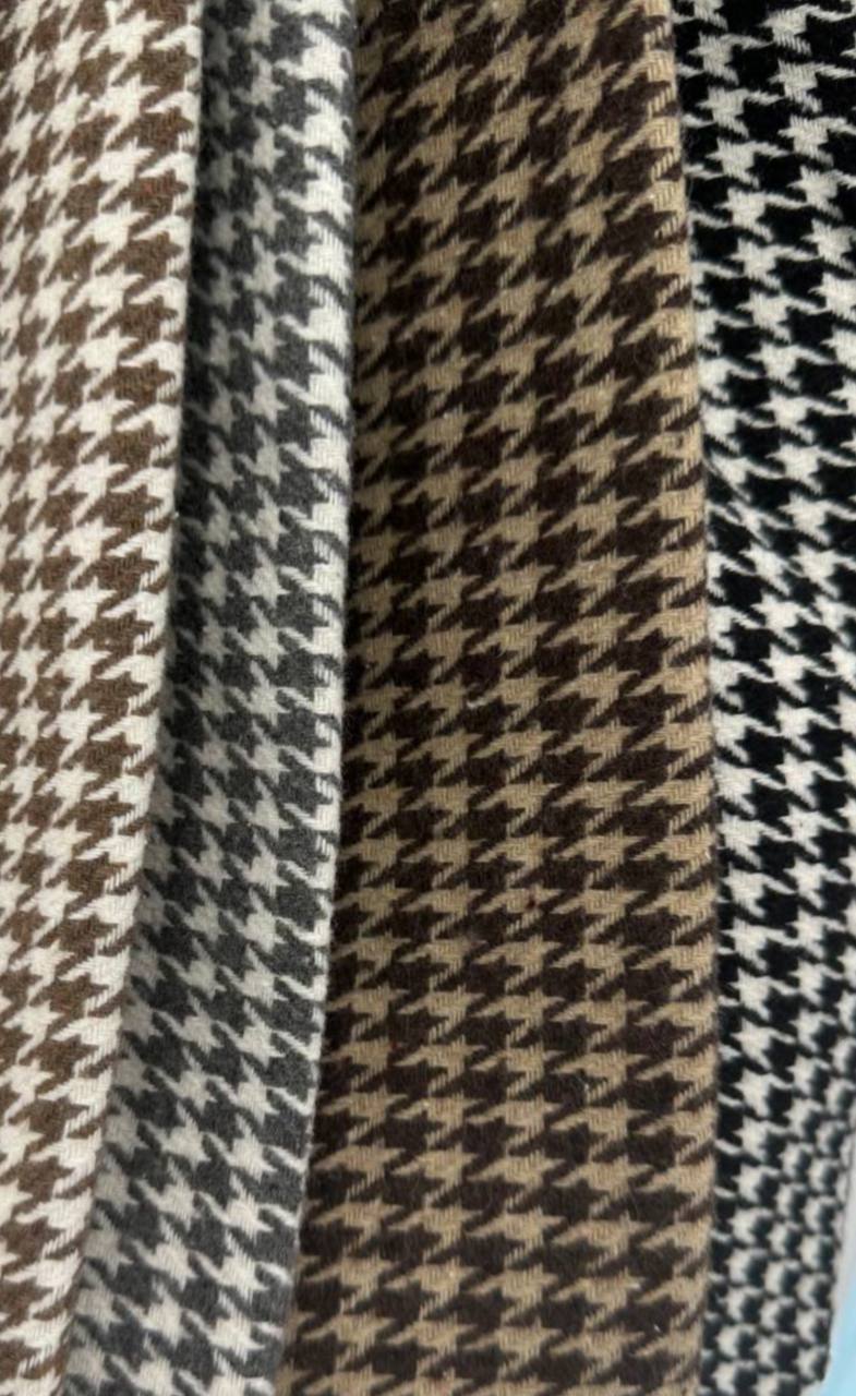 Women's Premium Houndstooth Pattern Blazer Cropped Suit Jacket