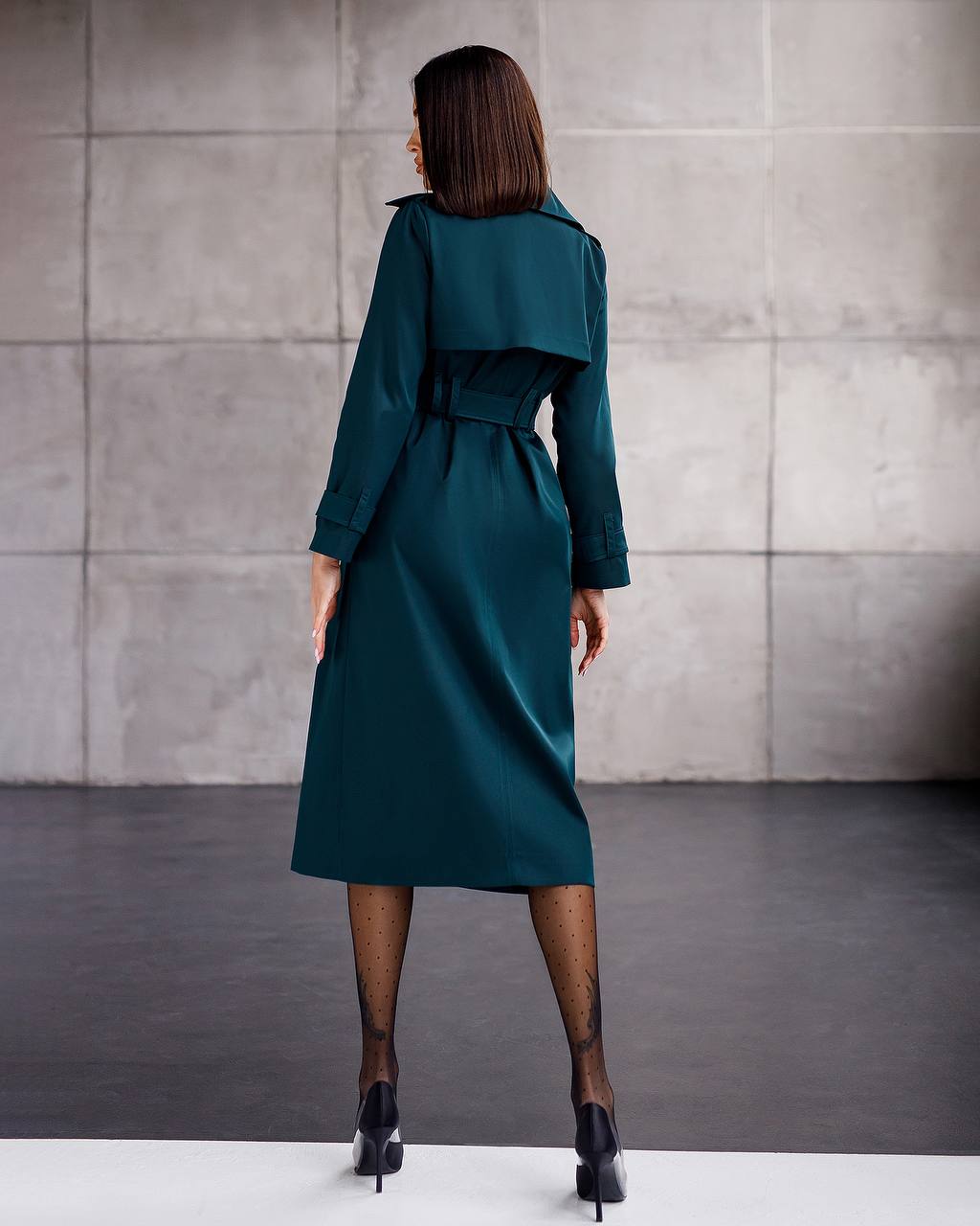 Stylish Cotton Trench Coat for Women with Pockets and Belt Slim Fit Outerwear