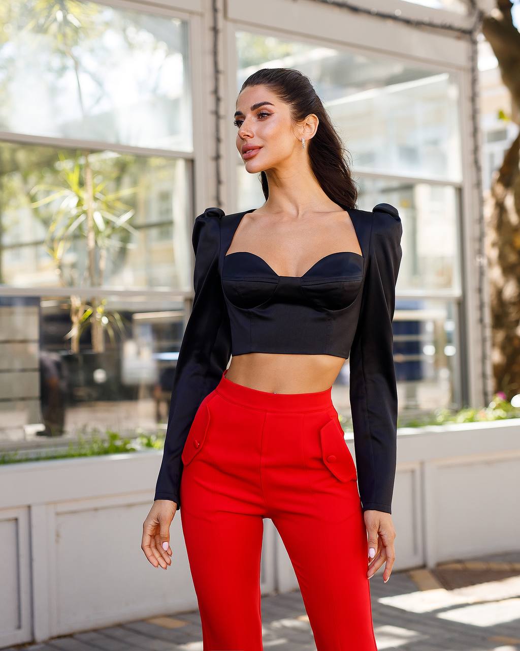 Dense Royal Mango Satin Blouse Top for Women in Multiple Colors