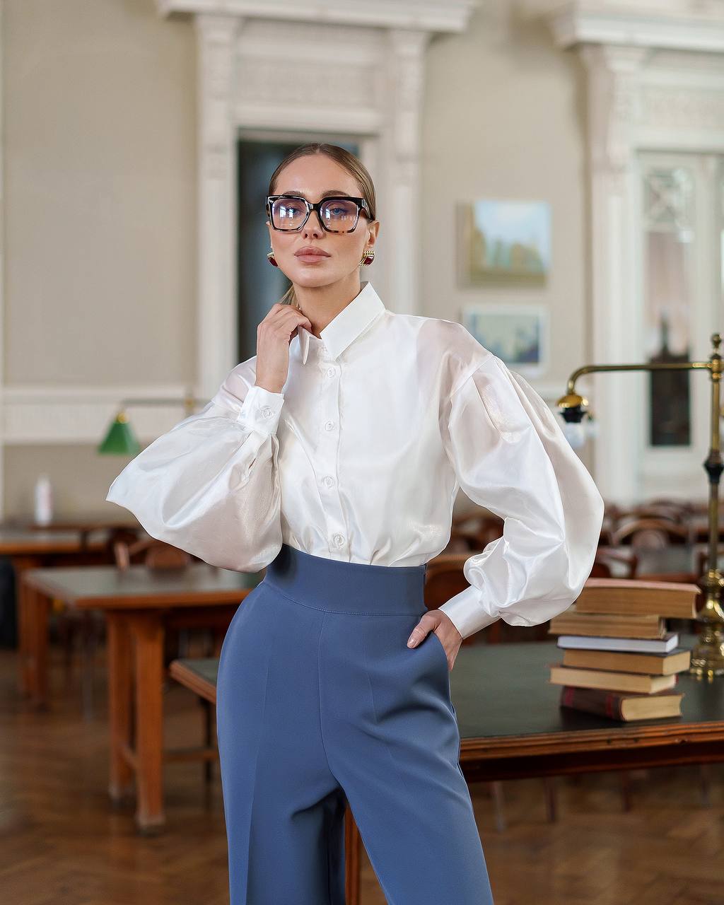 Premium Diagonal Crepe Suit Trousers for Women